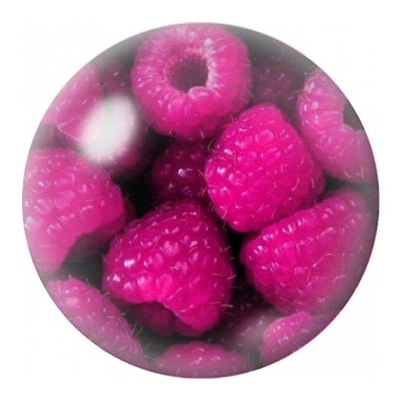 Cabochon en Verre Illustré Framboises Rose Vif 12 à 25mm
