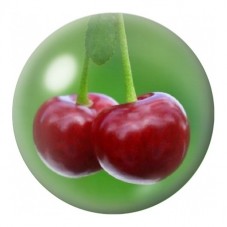 Cabochon en Verre Illustré Duo de Cerises Rouges 12 à 25mm pour la Création de Bijoux Fantaisie - DIY