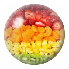 Cabochon en Verre Illustré Salade de Fruits en Petits Dés 12 à 25mm pour la Création de Bijoux Fantaisie - DIY