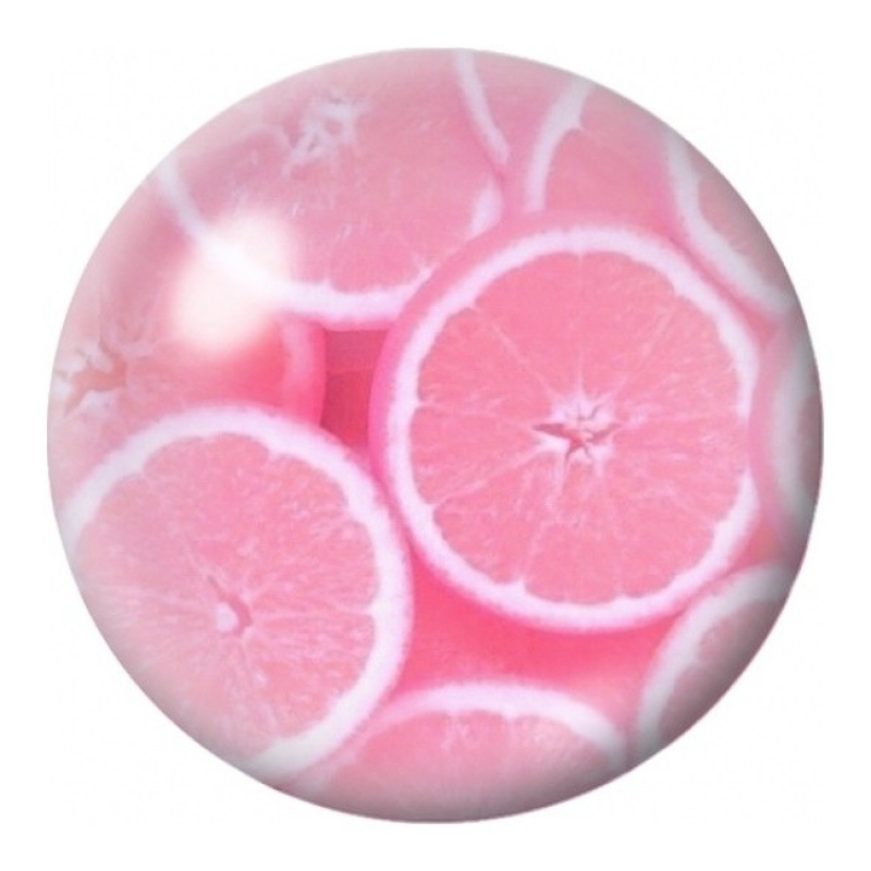 Cabochon en Verre Illustré Tranches de Pamplemousse Roses 12 à 25mm