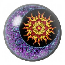 Cabochon en Verre Illustré Mandala Solaire et Lunaire 12 à 25mm pour la Création de Bijoux Fantaisie - DIY