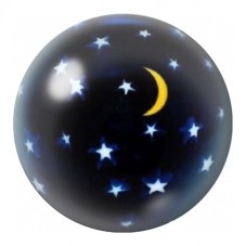 Cabochon en Verre Illustré Croissant Jaune aux Étoiles 12 à 25mm pour la Création de Bijoux Fantaisie - DIY