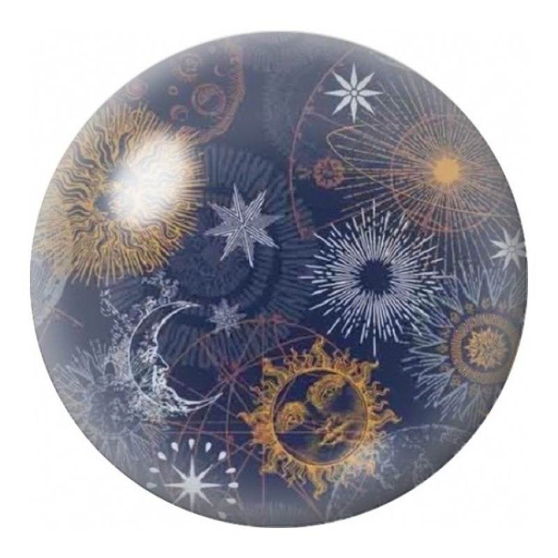 Cabochon en Verre Illustré Constellation Solaire Nocturne 12 à 25mm