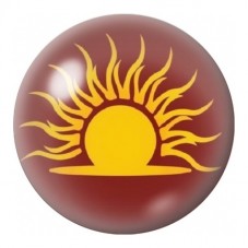 Cabochon en Verre Illustré Soleil Levant Jaune 12 à 25mm pour la Création de Bijoux Fantaisie - DIY