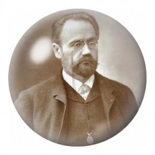 Cabochon en Verre Illustré Portrait d’Émile Zola 12 à 25mm pour la Création de Bijoux Fantaisie - DIY