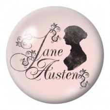 Cabochon en Verre Illustré Silhouette de Jane Austen 12 à 25mm pour la Création de Bijoux Fantaisie - DIY