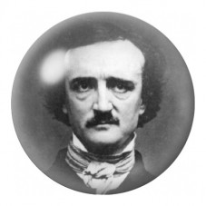 Cabochon en Verre Illustré Portrait d’Edgar Allan Poe 12 à 25mm pour la Création de Bijoux Fantaisie - DIY