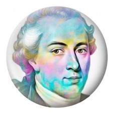 Cabochon en Verre Illustré Emmanuel Kant Aquarelle 12 à 25mm pour la Création de Bijoux Fantaisie - DIY
