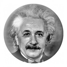 Cabochon en Verre Illustré Albert Einstein Souriant 12 à 25mm pour la Création de Bijoux Fantaisie - DIY