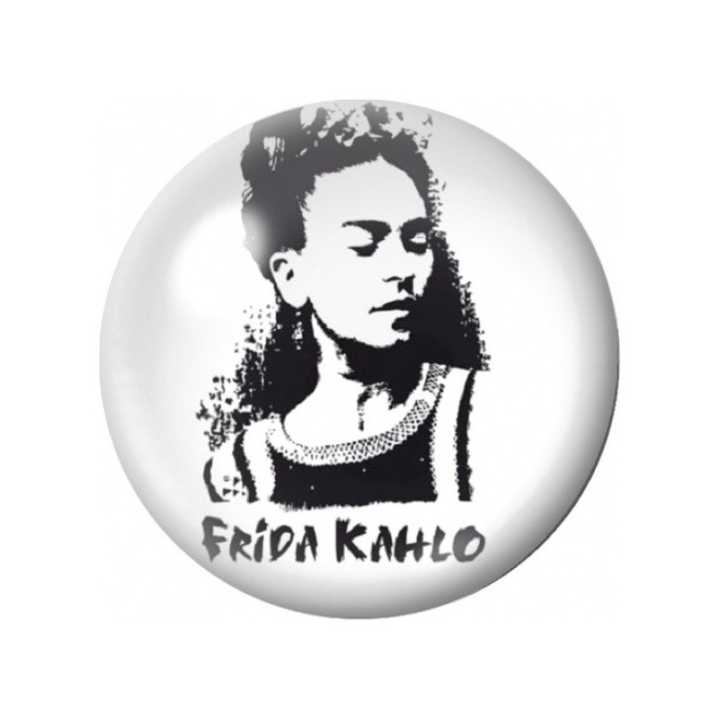 Cabochon en Verre Illustré Frida Kahlo au Pochoir 12 à 25mm