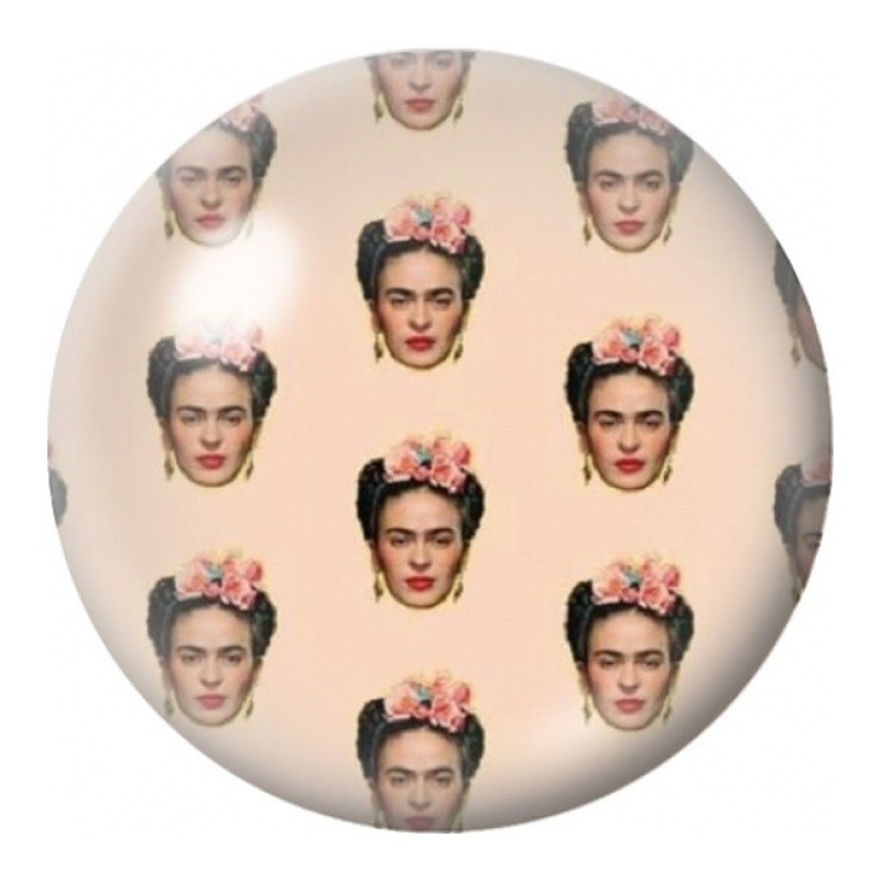 Cabochon en Verre Illustré Motif de Visages Frida Kahlo 12 à 25mm