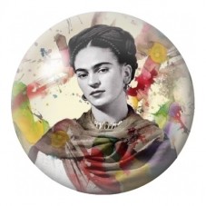 Cabochon en Verre Illustré Frida Kahlo Photographie Aquarelle 12 à 25mm pour la Création de Bijoux Fantaisie - DIY