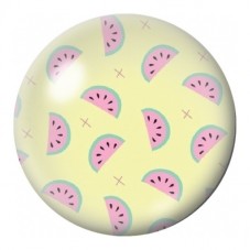 Cabochon en Verre Illustré Motif Pastèques Pastel 12 à 25mm pour la Création de Bijoux Fantaisie - DIY