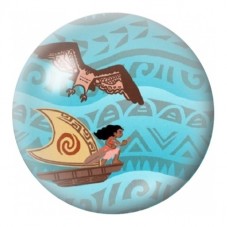 Cabochon en Verre Illustré Princesse Polynésienne en Pirogue 12 à 25mm pour la Création de Bijoux Fantaisie - DIY