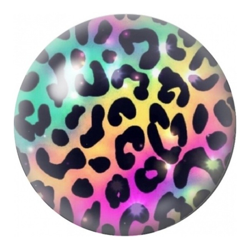 Cabochon en Verre Illustré Motif Léopard Arc-en-Ciel 12 à 25mm