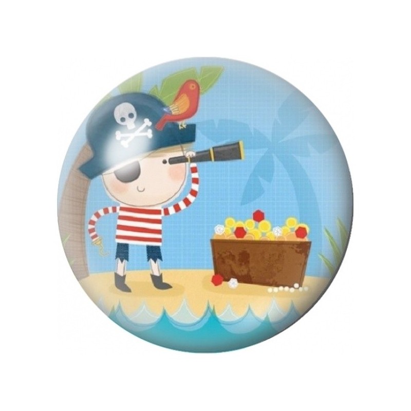 Cabochon en Verre Illustré Petit Pirate au Trésor 12 à 25mm