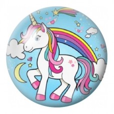 Cabochon en Verre Illustré Licorne sous l’Arc-en-Ciel 12 à 25mm pour la Création de Bijoux Fantaisie - DIY