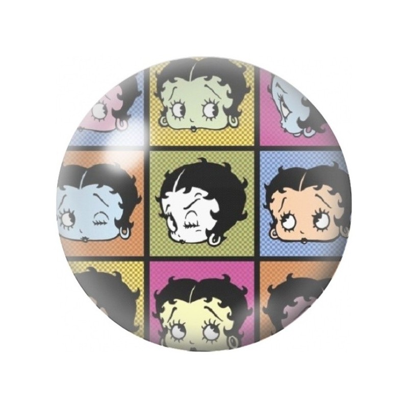 Cabochon en Verre Illustré Portraits de Pin-Up Pop Art 12 à 25mm