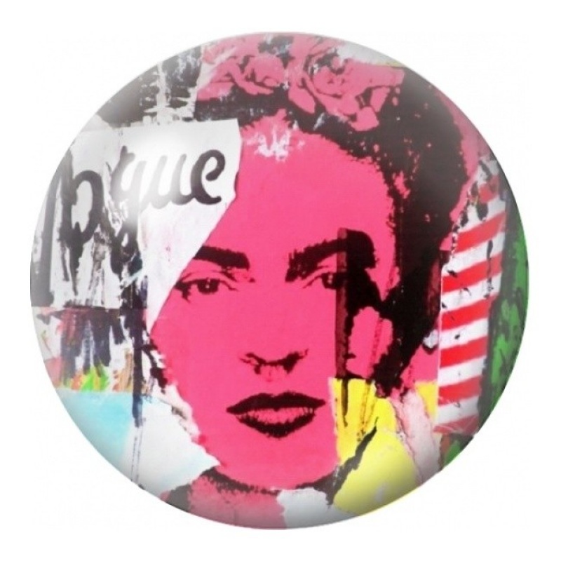 Cabochon en Verre Illustré Frida Kahlo Pop Art Rose 12 à 25mm