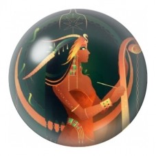 Cabochon en Verre Illustré Déesse Égyptienne à la Harpe 12 à 25mm pour la Création de Bijoux Fantaisie - DIY