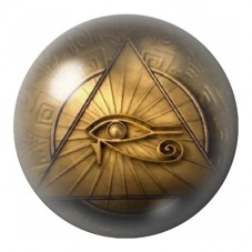 Cabochon en Verre Illustré Œil d’Horus dans la Pyramide 12 à 25mm pour la Création de Bijoux Fantaisie - DIY