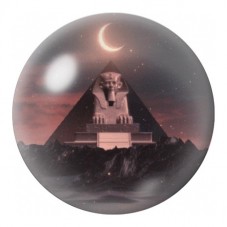 Cabochon en Verre Illustré Sphinx sous l’Éclipse 12 à 25mm pour la Création de Bijoux Fantaisie - DIY