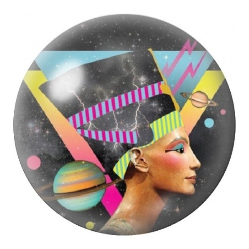 Cabochon en Verre Illustré Néfertiti Pop Art Géométrique 12 à 25mm