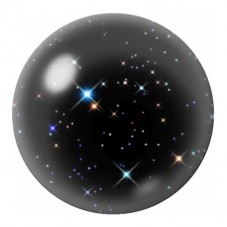 Cabochon en Verre Illustré Galaxie d’Étoiles Multicolores 12 à 25mm pour la Création de Bijoux Fantaisie - DIY