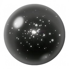 Cabochon en Verre Illustré Nuage d’Étoiles Blanches 12 à 25mm pour la Création de Bijoux Fantaisie - DIY
