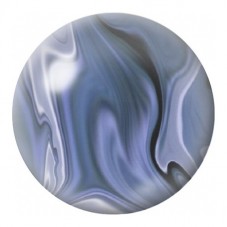 Cabochon en Verre Illustré Marbre Bleu Gris Ondulé 12 à 25mm pour la Création de Bijoux Fantaisie - DIY