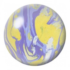 Cabochon en Verre Illustré Marbre Jaune et Violet 12 à 25mm pour la Création de Bijoux Fantaisie - DIY