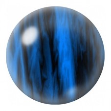 Cabochon en Verre Illustré Encre Bleue dans la Nuit 12 à 25mm pour la Création de Bijoux Fantaisie - DIY