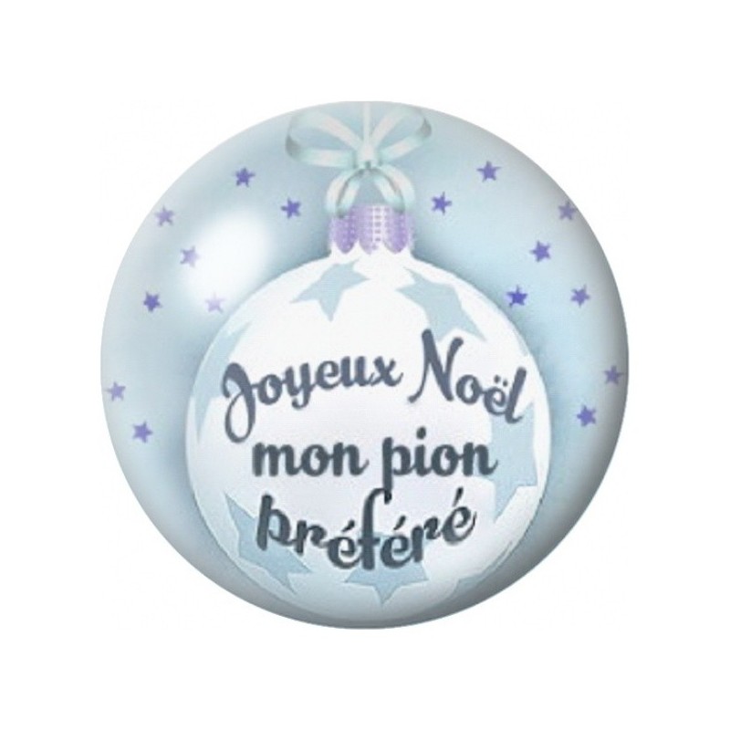 Cabochon en Verre Illustré Joyeux Noël Mon Pion Préféré 12 à 25mm