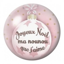 Cabochon en Verre Illustré Joyeux Noël Ma Marraine que J’aime 12 à 25mm pour la Création de Bijoux Fantaisie - DIY
