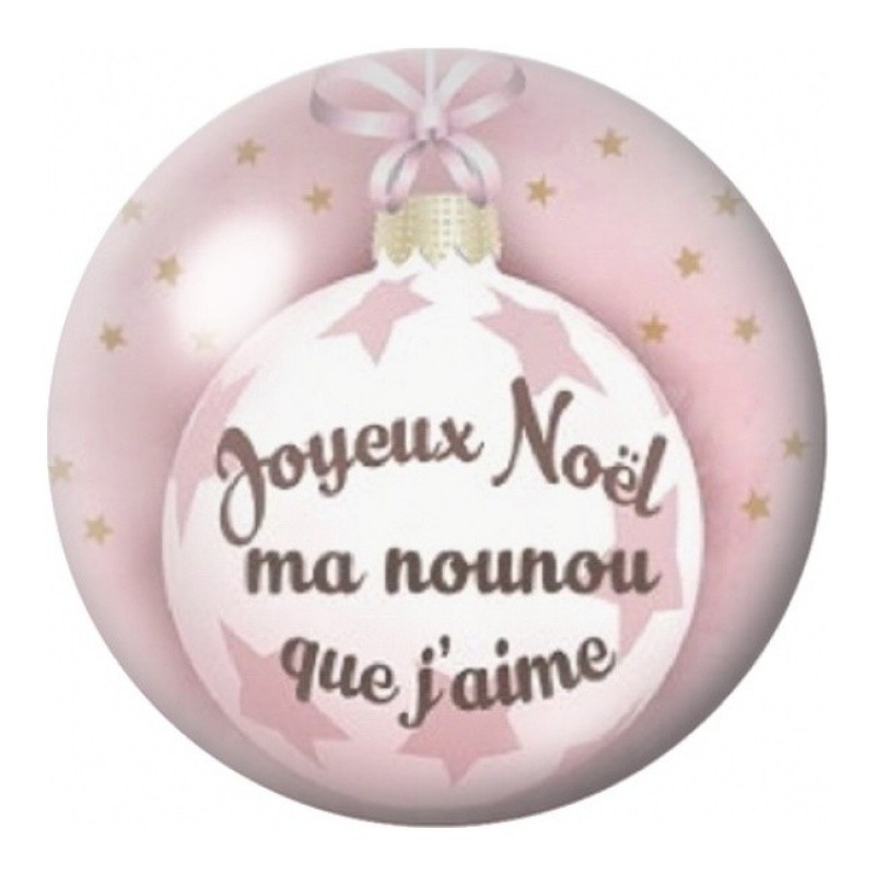 Cabochon en Verre Illustré Joyeux Noël Ma Marraine que J’aime 12 à 25mm