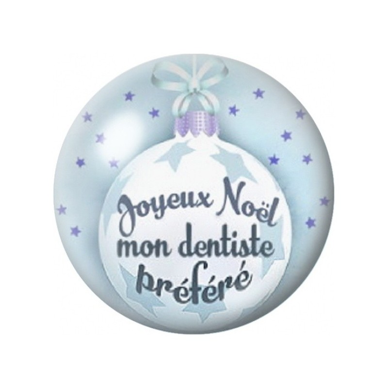 Cabochon en Verre Illustré Joyeux Noël Mon Dentiste Préféré 12 à 25mm