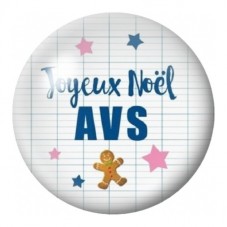 Cabochon en Verre Illustré Joyeux Noël AVS Pain d’Épices 12 à 25mm pour la Création de Bijoux Fantaisie - DIY