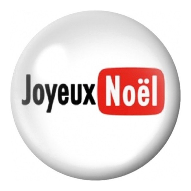Cabochon en Verre Illustré Joyeux Noël Style Vidéo 12 à 25mm