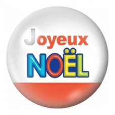 Cabochon en Verre Illustré Joyeux Noël Typographie Colorée 12 à 25mm pour la Création de Bijoux Fantaisie - DIY