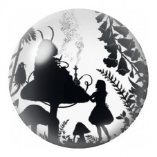 Cabochon en Verre Illustré Alice et la Chenille en Silhouette 12 à 25mm pour la Création de Bijoux Fantaisie - DIY