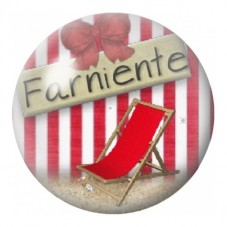 Cabochon en Verre Illustré Farniente au Bord de Mer 12 à 25mm pour la Création de Bijoux Fantaisie - DIY