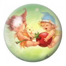 Cabochon en Verre Illustré Petites Fées à la Pomme 12 à 25mm pour la Création de Bijoux Fantaisie - DIY