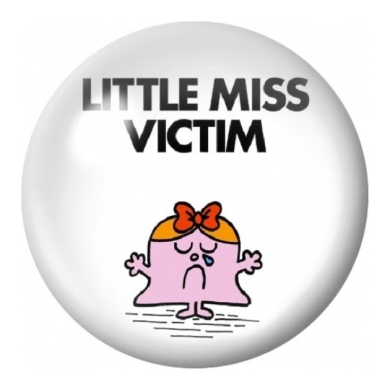 Cabochon en Verre Illustré Little Miss Victim 12 à 25mm
