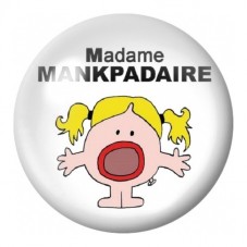 Cabochon en Verre Illustré Madame Mankpadair 12 à 25mm pour la Création de Bijoux Fantaisie - DIY