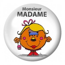 Cabochon en Verre Illustré Monsieur Madame 12 à 25mm pour la Création de Bijoux Fantaisie - DIY
