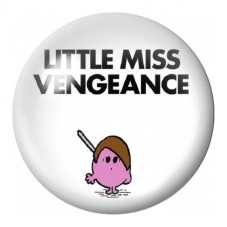 Cabochon en Verre Illustré Little Miss Vengeance 12 à 25mm pour la Création de Bijoux Fantaisie - DIY