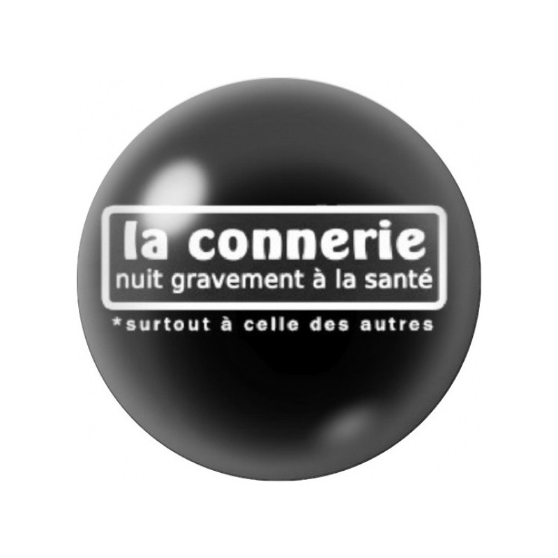 Cabochon en Verre Illustré La Connerie Nuit à la Santé 12 à 25mm