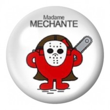 Cabochon en Verre Illustré Madame Méchante 12 à 25mm pour la Création de Bijoux Fantaisie - DIY