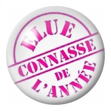 Cabochon en Verre Illustré Élue Connasse de l'Année 12 à 25mm pour la Création de Bijoux Fantaisie - DIY