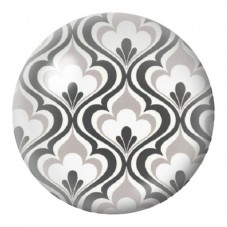 Cabochon en Verre Illustré Écailles Rétro Noir et Blanc 12 à 25mm pour la Création de Bijoux Fantaisie - DIY